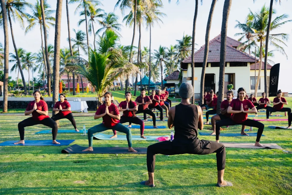 yoga on the beach in chennai