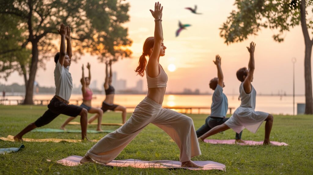 best spots for outdoor yoga